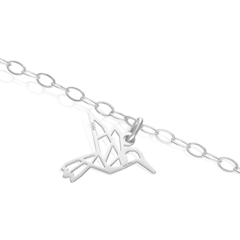 Pulsera Mujer Plata 925 Origami Colibr’ Anamora por Tanya Moss