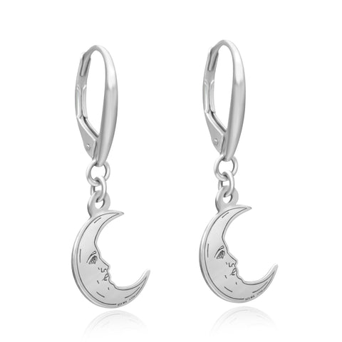 Aretes Mujer Plata 925 Loteria La Luna Anamora por Tanya Moss