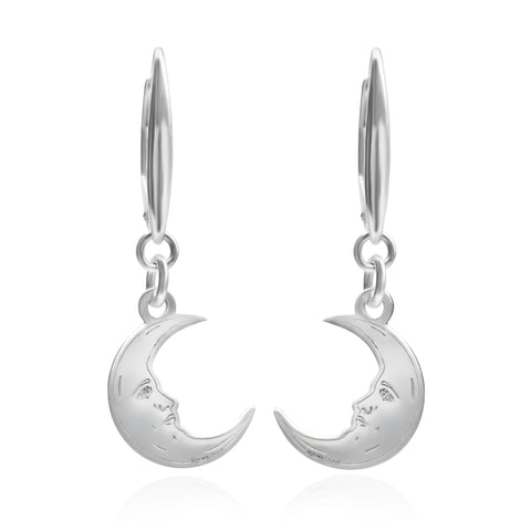 Aretes Mujer Plata 925 Loteria La Luna Anamora por Tanya Moss