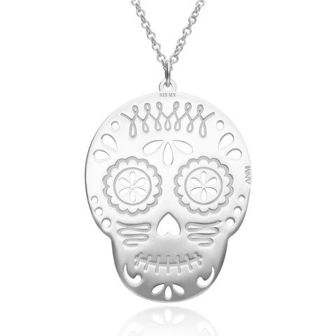 Dije Mujer Plata 925 Calaverita Grande Anamora por Tanya Moss