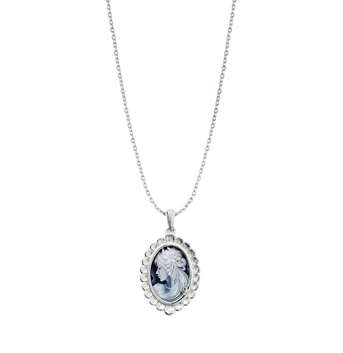 Dije Mujer Plata 925 Motivos Mujer Azul