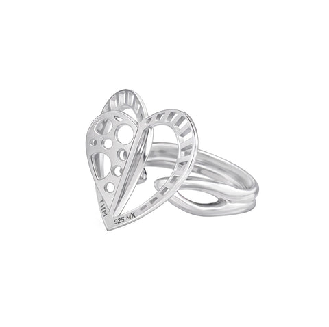 Anillo Mujer Plata 925 Valentina Corazon Circulos